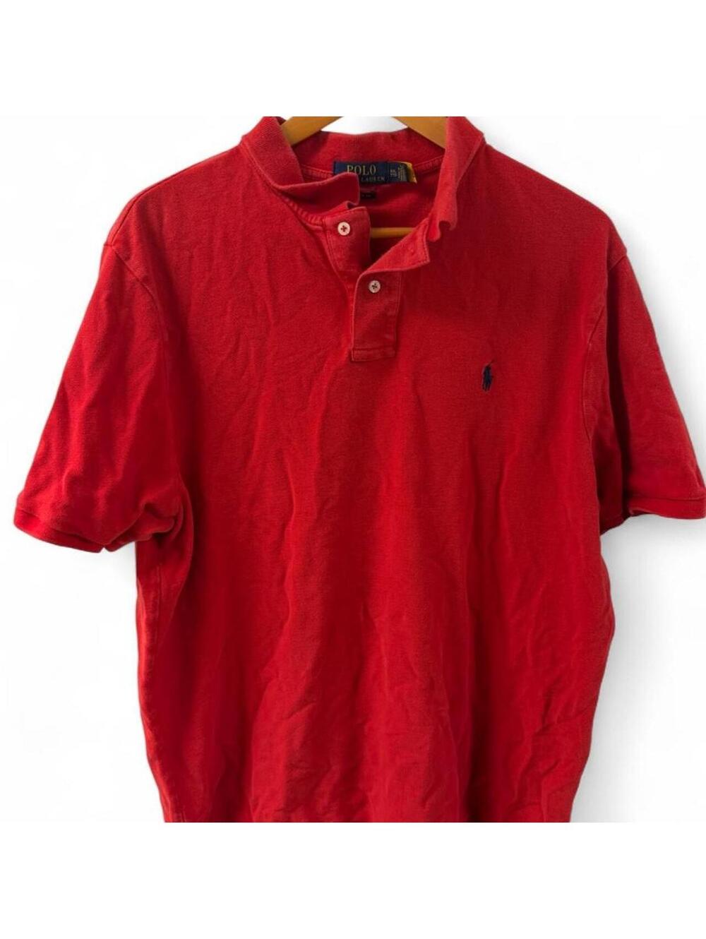 Red Polo Ralph Lauren polo shirt in XXL y2k vintage